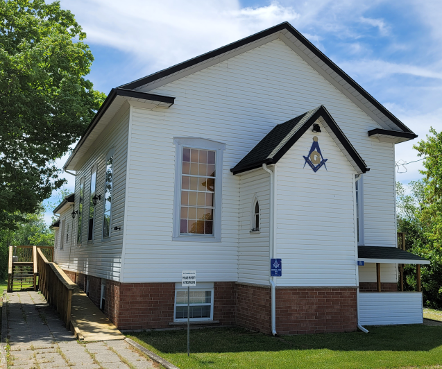 The Onondaga 519 lodge hall in Onondaga, Ontario